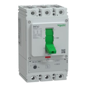 Schneider G40F3A400 | Circuit breaker, GoPact MCCB 400, 3 poles, 36kA at 415VAC, 400A rating, TMD trip unit, adjustable thermal protection