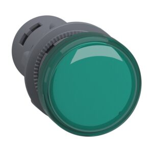 Schneider XA2EVB3LC Harmony | Pilot light, plastic, green, Ø 22 mm, with integral LED, 24 V AC/DC