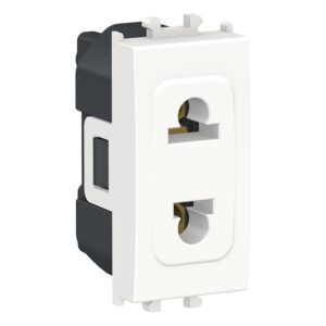 Easy Styl - 1 module Euro-US Socket Outlet - White