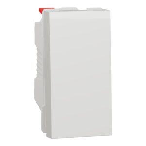 Schneider NU310318 | Switch, New Unica, 1-pole 2-way, 10AX, 1 module, screwless terminals, untreated, IP4X, white
