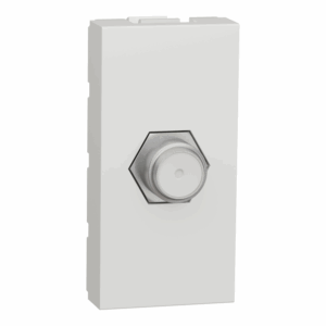 Schneider NU346818 | TV socket, New Unica, mechanism, 1 module, F-Type, IP2xC, white