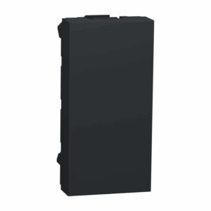 Schneider NU986554 | Blind cover, New Unica, 1 module, anthracite