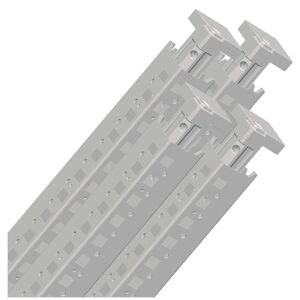 Schneider NSYSFV20 | Set of 4 vertical uprights for Spacial SF enclosure. Height: 2000 mmRAL 7035
