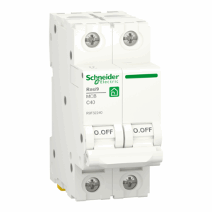 Schneider R9F32240 | Miniature circuit breaker (MCB), Resi9, 2P, 40A, C curve, 4500A (IEC/EN 60898-1)
