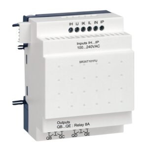 Schneider SR3XT101FU | discrete I/O extension module - 10 I O - 100..240 V AC - for Zelio Logic