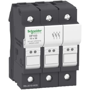 Schneider DF103 | Fuse carrier TeSys DF, 3P 32A, fuse size 10×38 mm