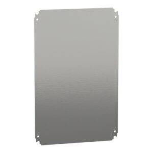 Schneider NSYMM64 | Plain mounting plate H600xW400mm made of galvanised sheet steel