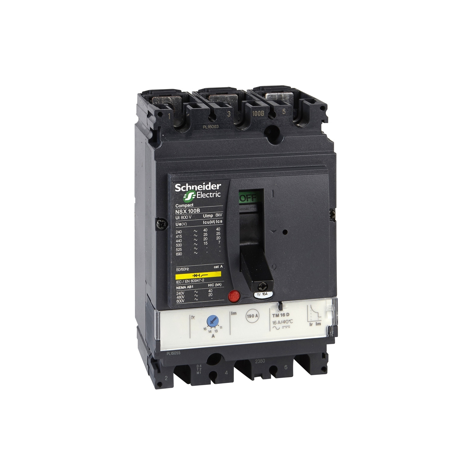 BRUNET_GM1_AS01_19_04_000435_1500-1.jpg Schneider LV429671 | circuit breaker ComPact NSX100H, 70 kA at 415 VAC, TMD trip unit 80 A, 3 poles 3d