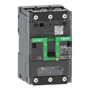Schneider C12E3TM125B | Circuit breaker, ComPacT NSXm 160E, 16kA/415VAC, 3 poles, TMD trip unit 125A, lugs/busbars