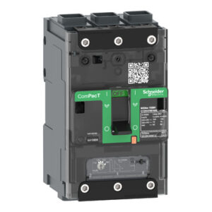 Schneider C12E3TM125L | Circuit breaker, ComPacT NSXm 160E, 16kA/415VAC, 3 poles, TMD trip unit 125A, EverLink lugs