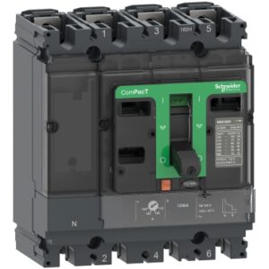 Schneider C10H6TM100 Compact | Circuit breaker ComPacT NSX100H, 70kA at 415VAC, TMD trip unit 100A, 4 poles 3d
