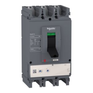 Schneider LV540510 EasyPact | circuit breaker EasyPact CVS400N, 50 kA at 415 VAC, 400 A rating ETS 2.3 electronic trip unit, 3P 3d