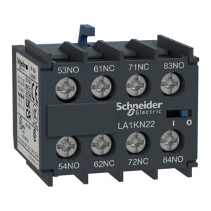 Schneider LA1KN04 | Auxiliary contact block, TeSys K, 4NC, screw terminals