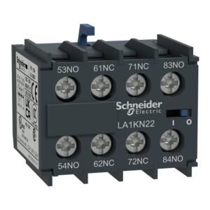 Schneider LA1KN40 TeSys K | Auxiliary contact block, TeSys K, 4NO, screw terminals 4 Schneider LA1KN40 TeSys K | Auxiliary contact block, TeSys K, 4NO, screw terminals
