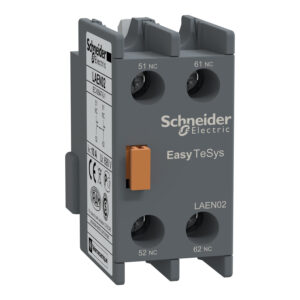 Schneider LAEN02 | Auxiliary contact block,Easy TeSys Control,2NC,for LC1E/CAE