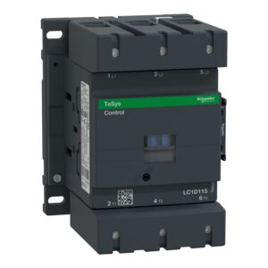 Schneider LC1D115Q7 Contactor | TeSys D contactor – 3P(3 NO) – AC-3 – <= 440 V 115 A – 380 V AC 50/60 Hz coil