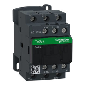Schneider LC1D18F7 | TeSys D contactor – 3P(3 NO) – AC-3 – <= 440 V 18 A – 110 V AC coil