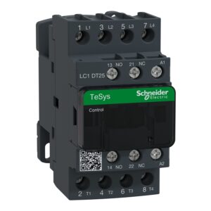 Schneider LC1DT25M7 | TeSys D contactor – 4P(4 NO) – AC-1 – <= 440 V 25 A – 220 V AC 50/60 Hz coil Schneider