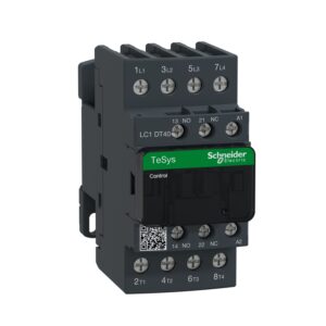 Schneider LC1DT40M7 | TeSys D contactor – 4P(4 NO) – AC-1 – <= 440 V 40 A – 220 V AC 50/60 Hz coil