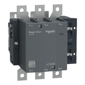 Schneider LC1E200M5 | Contactor,Easy TeSys Control,LC1E,3P(3NO),AC-3/AC-3e,<=440V,200A/175A,220V AC coil,50Hz