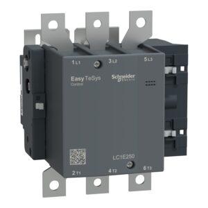 Schneider LC1E250M5 | Contactor,Easy TeSys Control,LC1E,3P(3NO),AC-3/AC-3e,<=440V,250A/190A,220V AC coil,50Hz