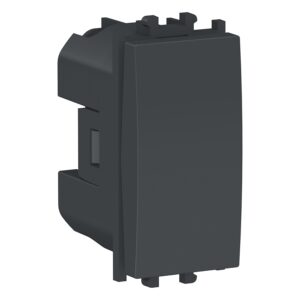 Schneider LMR0100003 | Easy Styl – 1 way Switch 1 module – Black
