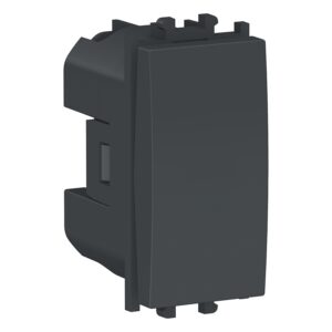 Schneider LMR0104003 | Easy Styl – 2 ways Switch 1 module – Black