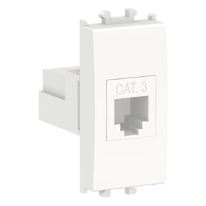Schneider LMR6231001  | Easy Styl – 1 module Phone Socket Cat 3 – White
