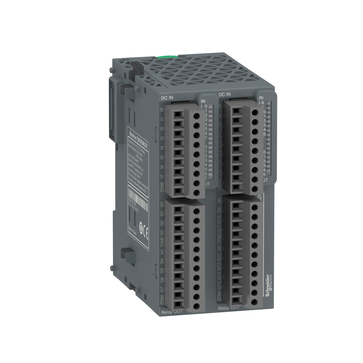 M200_CP21104_1500-1.jpg Schneider TM3RDM32R | Discrete I/O module, Modicon TM3, 32 IO (16 digital inputs, 16 digital outputs, screw)