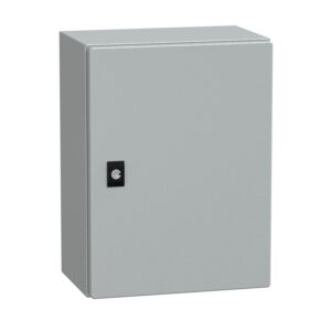 Schneider NSYCRN43200 | Spacial CRN plain door w/o mount.plate. H400xW300xD200 IP66 IK10 RAL7035