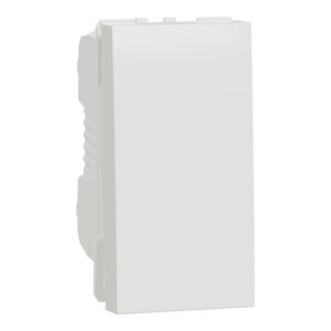Schneider NU310618SC | Push button switch, New Unica, 10A, 1 module, white