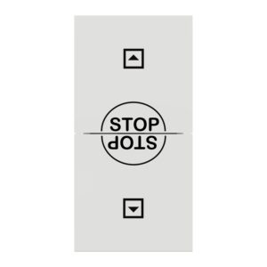 Schneider NU310818SC New Unica | Roller blind pushbutton switch, New Unica, 10 AX, 250 V, AC, 1 module, white