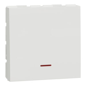 Schneider NU323218S  | Switch, New Unica, mechanism, 1-pole 1-way, 32A, 2 modules, screw terminals, untreated, IP4X, white