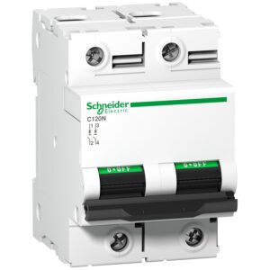 Schneider A9N18363 | Miniature circuit-breaker, Acti9 C120N, 2P, 125 A, C curve, 10000 A (IEC 60898-1), 10 kA (IEC 60947-2)