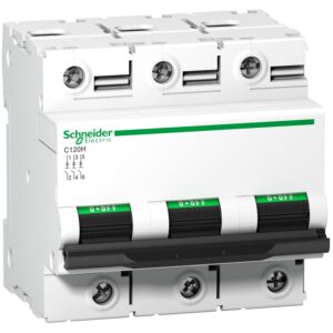 Schneider A9N18468 | Miniature circuit-breaker, Acti9 C120H, 3P, 80 A, C curve, 15000 A (IEC 60898-1), 15 kA (IEC 60947-2)