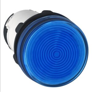 Schneider XB7EV06BP Harmony | Monolithic pilot light, Harmony XB7, plastic, blue, 22mm, integral LED, 24V AC DC