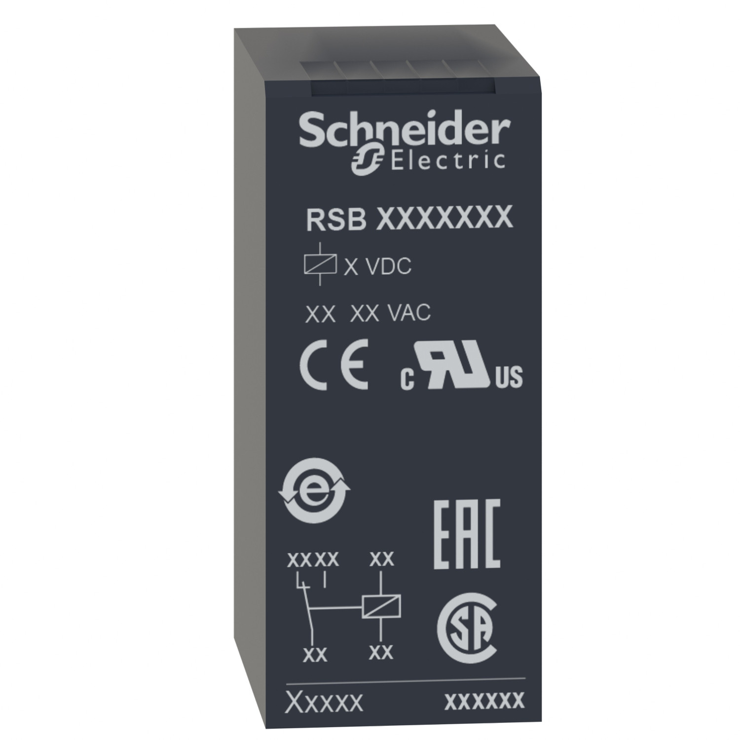 RSB2A080P7-1.jpg Schneider RSB2A080P7 | Interface plug-in relay, 8 A, 2 CO, 230 V AC