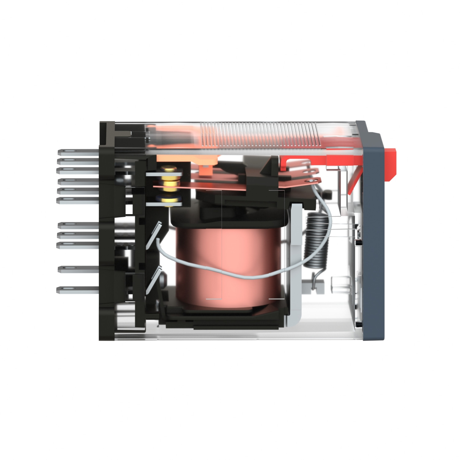 RXM3AB1E7-1.jpg Schneider RXM3AB1E7 Relay | Miniature plug-in relay, 10 A, 3 CO, 48 V AC