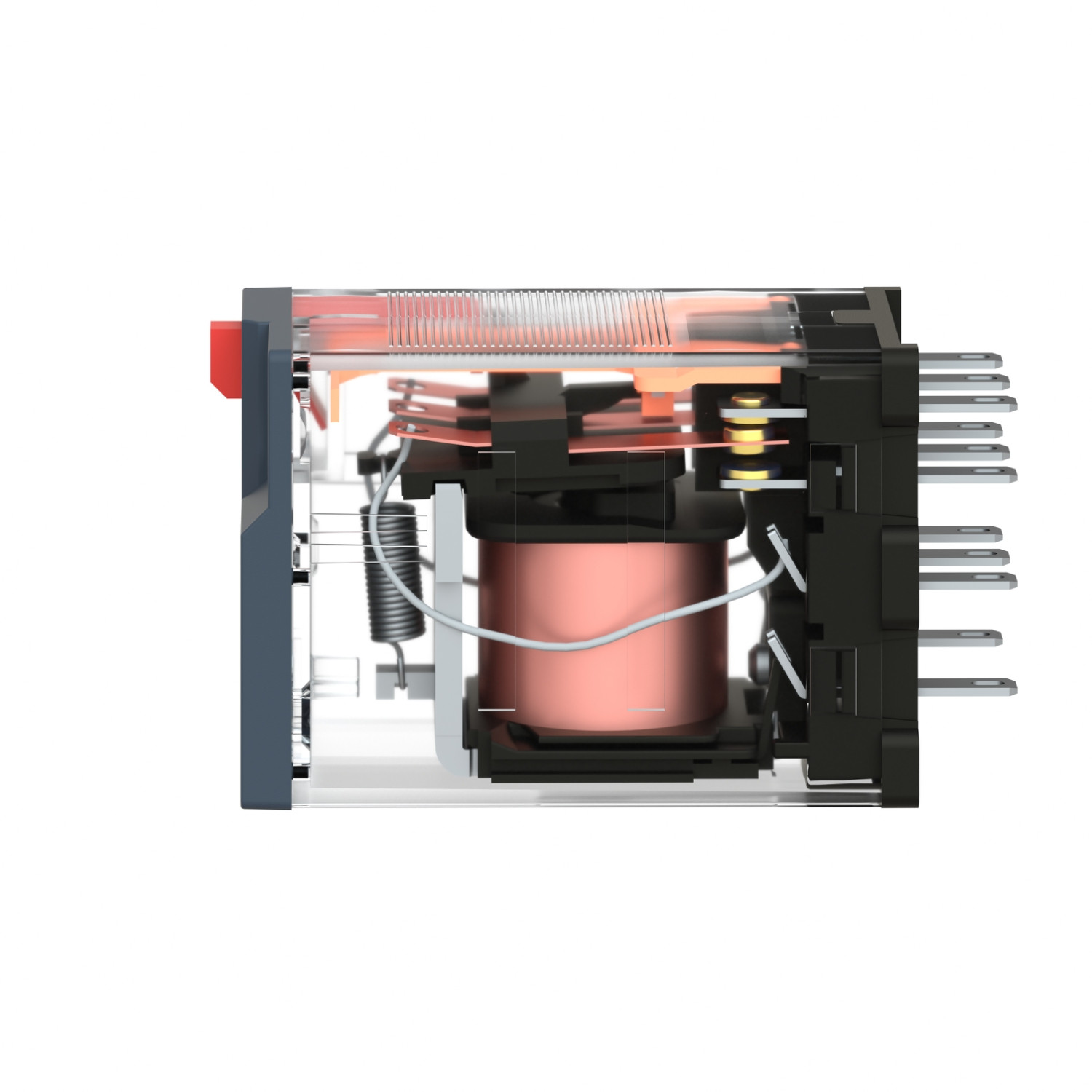 RXM3AB1E7-3.jpg Schneider RXM3AB1E7 Relay | Miniature plug-in relay, 10 A, 3 CO, 48 V AC