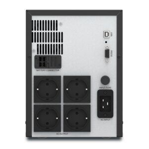 Schneider SMV3000AI-GR | APC Easy UPS 1 Ph Line Interactive, 3kVA, Tower, 230V, 4 Schuko CEE 7 outlets, AVR, LCD – Pure Sine wave