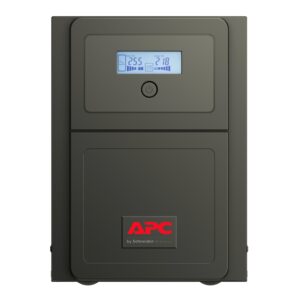 Schneider SMV750I-GR UPS | APC Easy UPS 1 Ph Line Interactive, 750VA, Tower, 230V, 4 Schuko CEE 7 outlets, AVR, LCD – Pure Sine wave