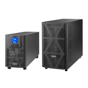 Schneider SRVS3KIL UPS | 230V, 3kVA, 6x IEC C13 + 1x IEC C19 outlets, Easy UPS 1 Ph On-Line, Extended Runtime, Intelligent Card Slot, LCD, Tower – Pure Sine wave