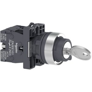 Schneider XA2EG73 Harmony | Key selector switch – Ø22 – 3 positions – spring return – 2NO