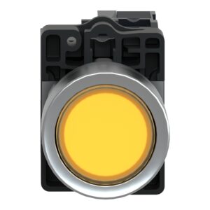 Schneider XA2EW35M1 Harmony | Yellow flush complete illum push-button - Ø22 - flush - 220V AC - 1NO 6 Schneider XA2EW35M1 Harmony | Yellow flush complete illum push-button – Ø22 – flush – 220V AC – 1NO