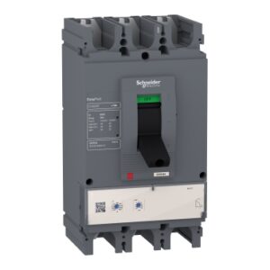 Schneider LV563505 EasyPact | circuit breaker, EasyPact CVS630F, 36kA at 415VAC, 630A, ETS 2.3 electronic trip unit, 3P3d