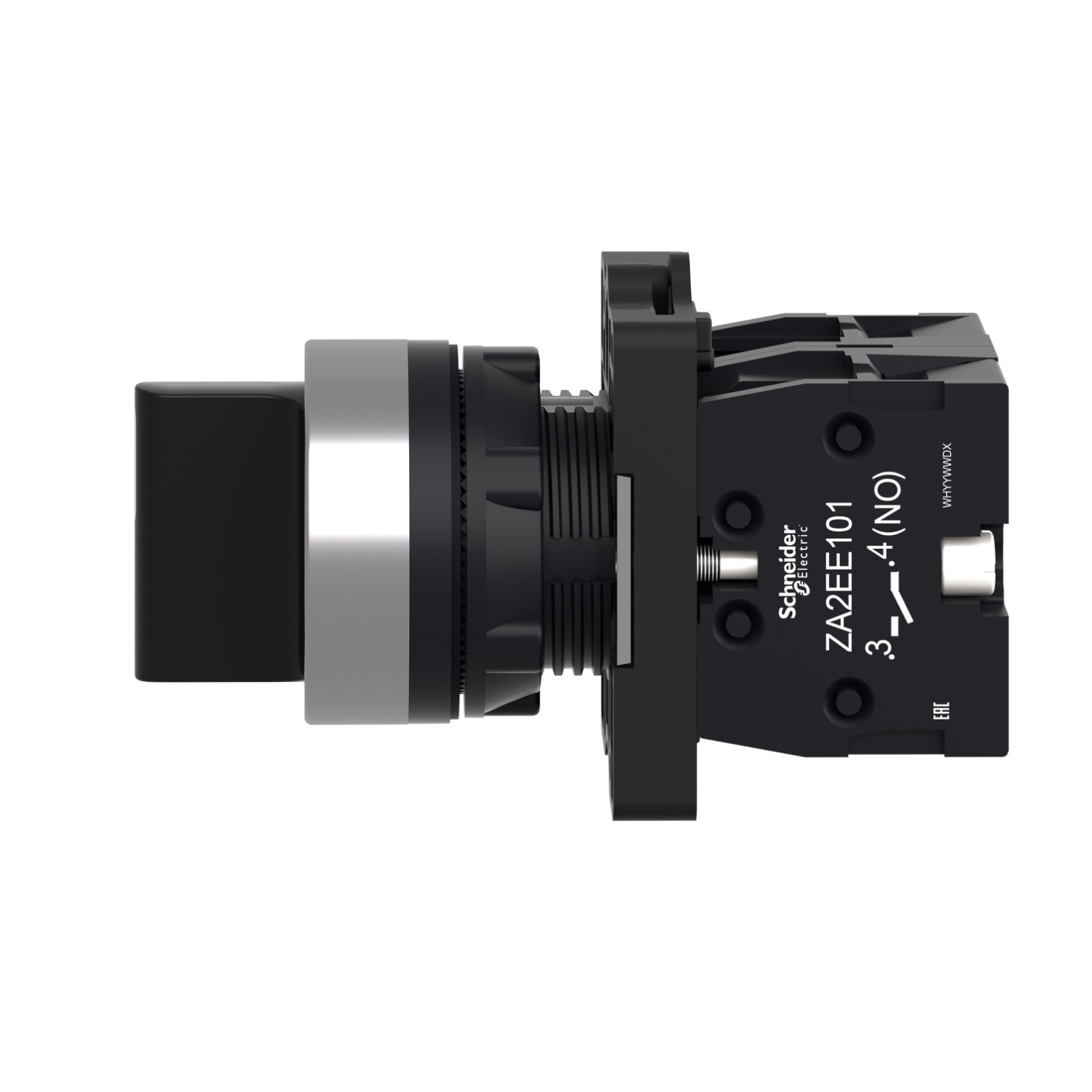 XA2ED53-3.jpg Schneider XA2ED53 Harmony | Selector switch – Ø22 – standard handle – 3 positions – 2NO