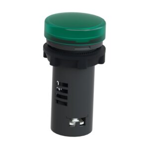 Schneider XA2EVM3LC Harmony | Round pilot light Ø 22 – green – integral LED – 220 V AC – screw clamp terminals
