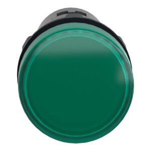 Schneider XA2EVM3LC Harmony | Round pilot light Ø 22 – green – integral LED – 220 V AC – screw clamp terminals