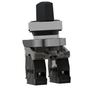 Schneider XB4BD33 Harmony Black | Selector switch, metal, black, Ø22, 3 positions, stay put, 2 NO