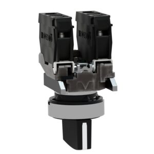 Schneider XB4BD33 Harmony Black | Selector switch, metal, black, Ø22, 3 positions, stay put, 2 NO